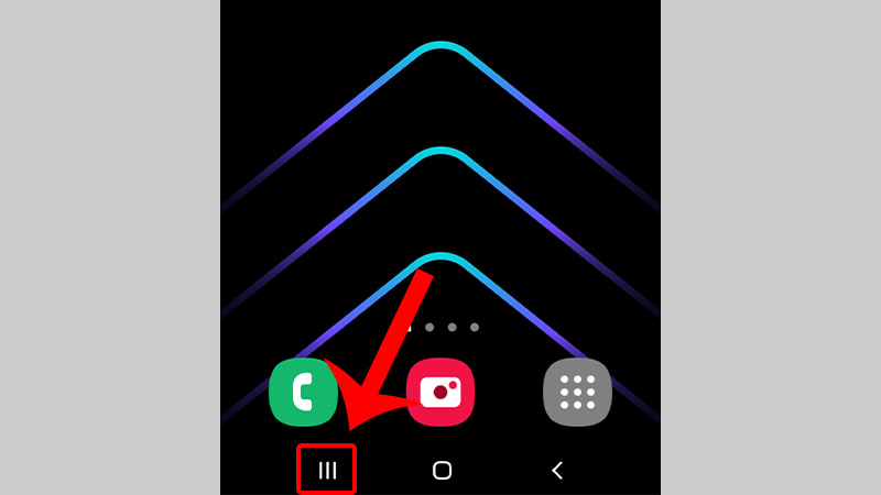 Nhấn vào biểu tượng 3 gạch ngang để mở ứng dụng