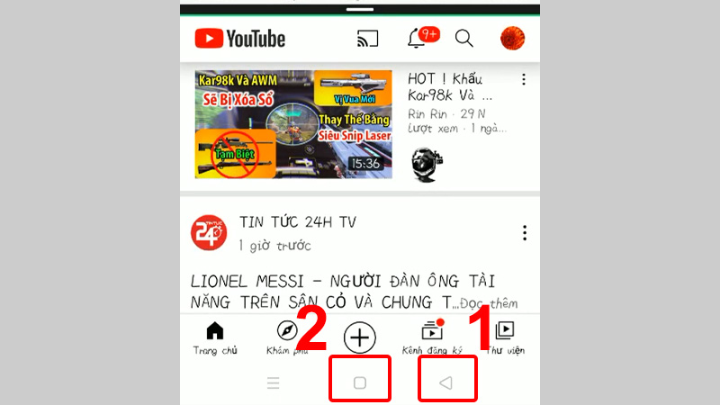 Thoát chế độ chia đôi màn hình