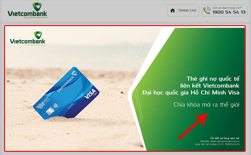 Truy cập link đăng ký mở thẻ VISA Vietcombank Truy cập link đăng ký mở thẻ VISA Vietcombank