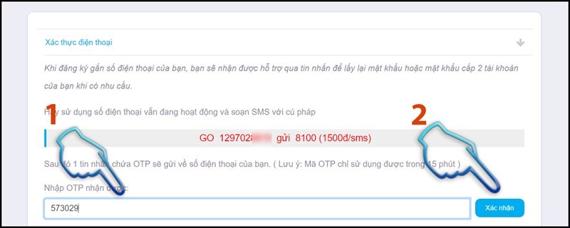 cach-lien-ket-so-dien-thoai-vao-tai-khoan-dot-kich-vtc-online6-800x320-1 Bước 4: Nhập mã OTP đã gởi đến tin nhắn của bạn gồm 6 số. Nhấn "Xác nhận" để hoàn thành.