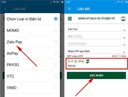 Cách liên kết ZaloPay với tài khoản ZaloPay