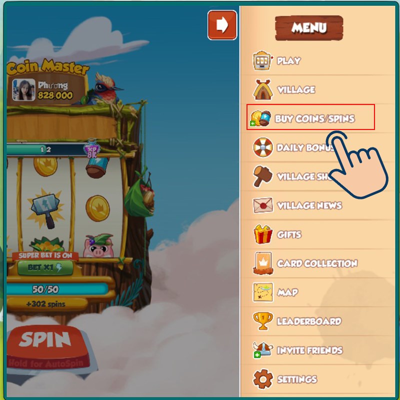cach-nap-the-coin-master-de-nhan-them-nhieu-luot-spin-an-toan22-800x800-1 Sau đó bạn hãy chọn vào Buy Coins/Spin.
