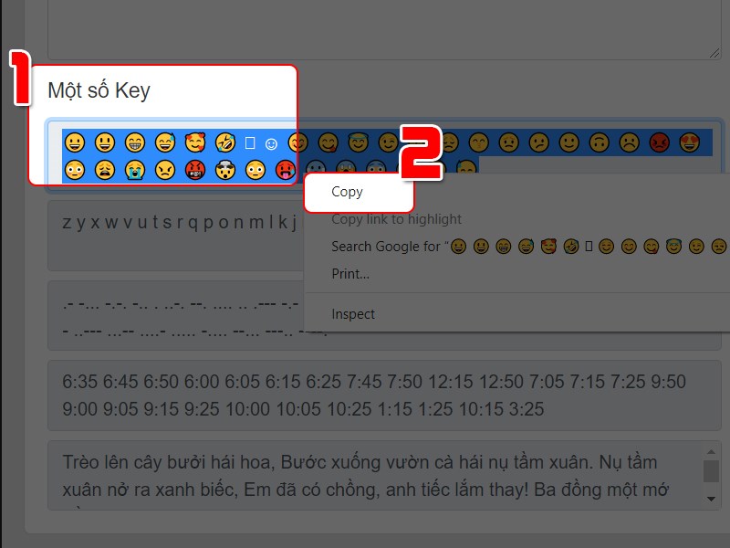 Chọn kiểu ký tự Chọn kiểu ký tự