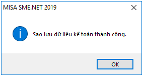 Cách sao lưu dữ liệu phần mềm misa 2019 Cách sao lưu dữ liệu phần mềm misa 2019