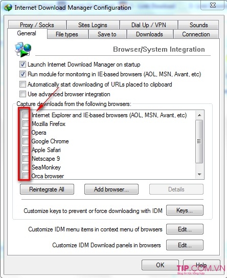 Cách sửa lỗi IDM không bắt link nhạc