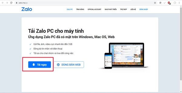 Cách tải và cài đặt Zalo trên máy tính
