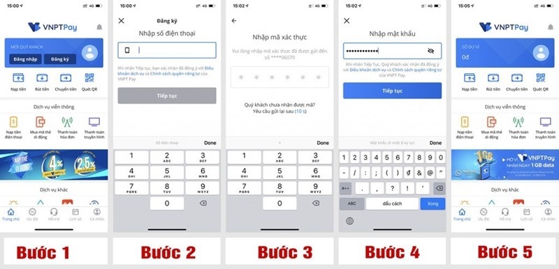 Cách tải và đăng ký ví điện tử VNPT Pay