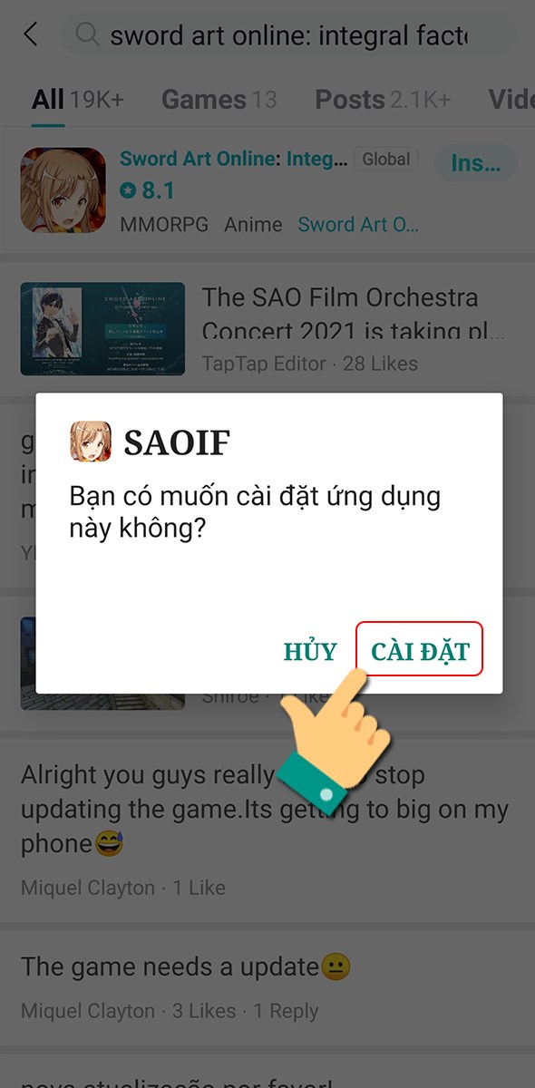 Cài đặt game Cài đặt game