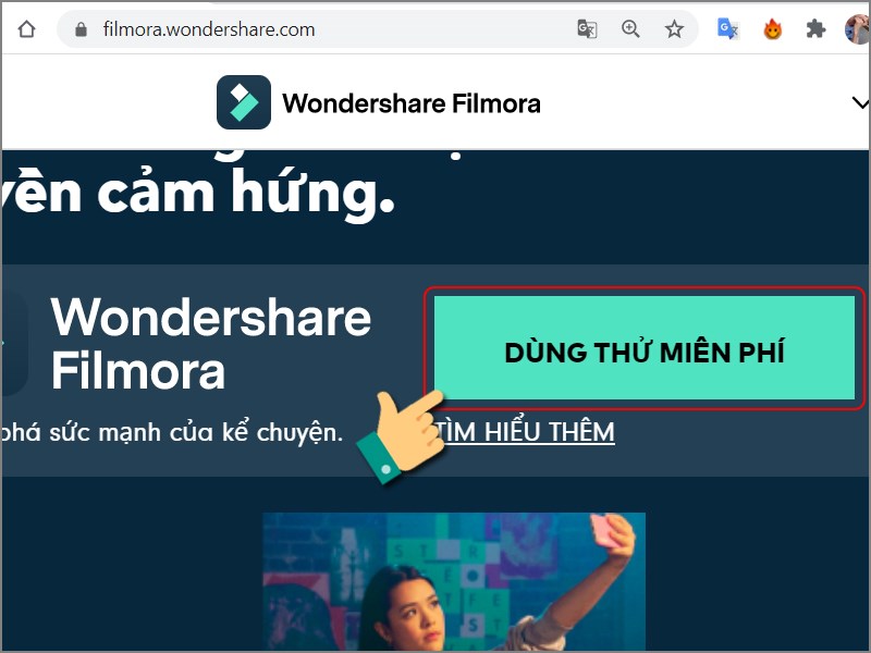 Nhấn vào Dùng thử miễn phí Nhấn vào Dùng thử miễn phí