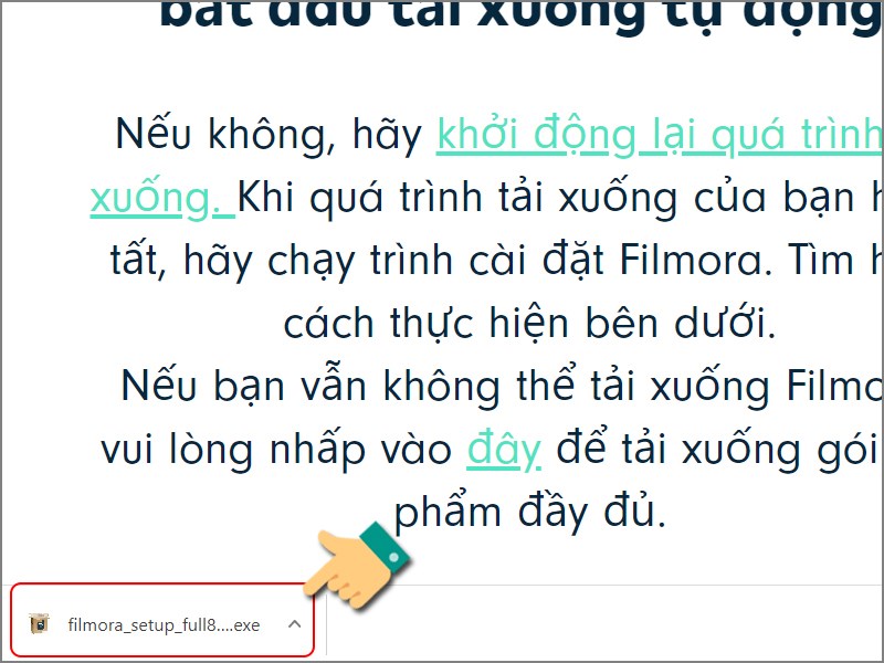 Nhấn vào file .exe Nhấn vào file .exe