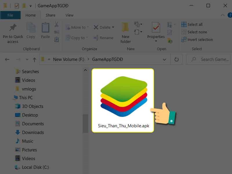 Nhấn vào file để mở Nhấn vào file để mở