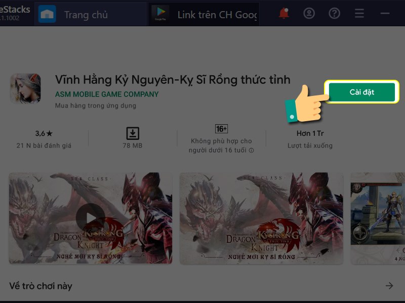 Cài đặt trò chơi Cài đặt trò chơi