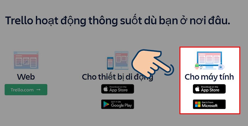 Sau đó chọn tải Cho máy tính. Nếu là macOS thì chọn Appstore, Windows thì chọn Microsoft. Sau đó chọn tải Cho máy tính. Nếu là macOS thì chọn Appstore, Windows thì chọn Microsoft.