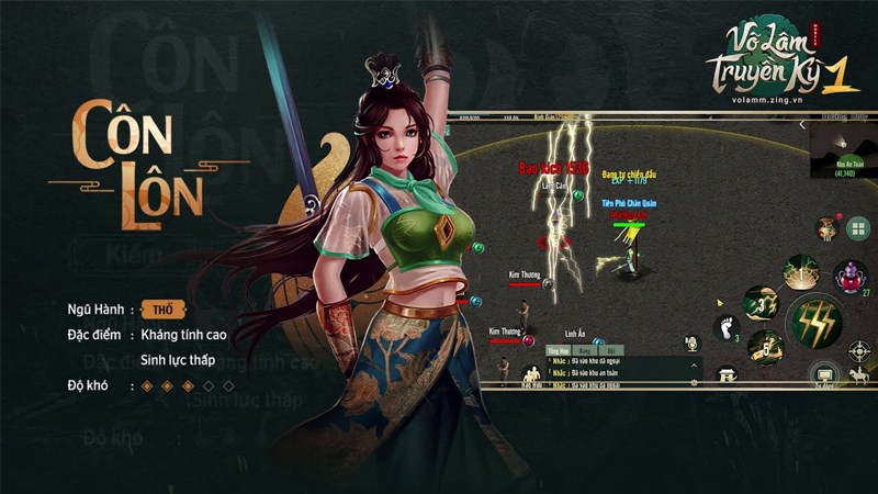 Tăng điểm kỹ năng, tiềm năng phái Côn Lôn Tăng điểm kỹ năng, tiềm năng phái Côn Lôn