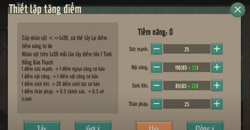 Tăng điểm tiềm năng Tăng điểm tiềm năng