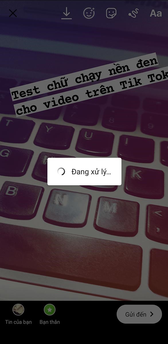 Quá trình tải đăng điễn ra Quá trình tải đang diễn ra