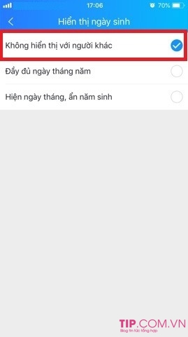 Cách tắt thông báo ẩn ngày sinh nhật trên Zalo