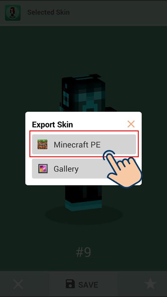 cach-thay-doi-skin-minecraft-pe-tren-dien-thoai-don-gian4-573x1020-1 Lúc này bãn hãy chọn vào Minecraft PE. Như vậy là skin đã được thay đổi.