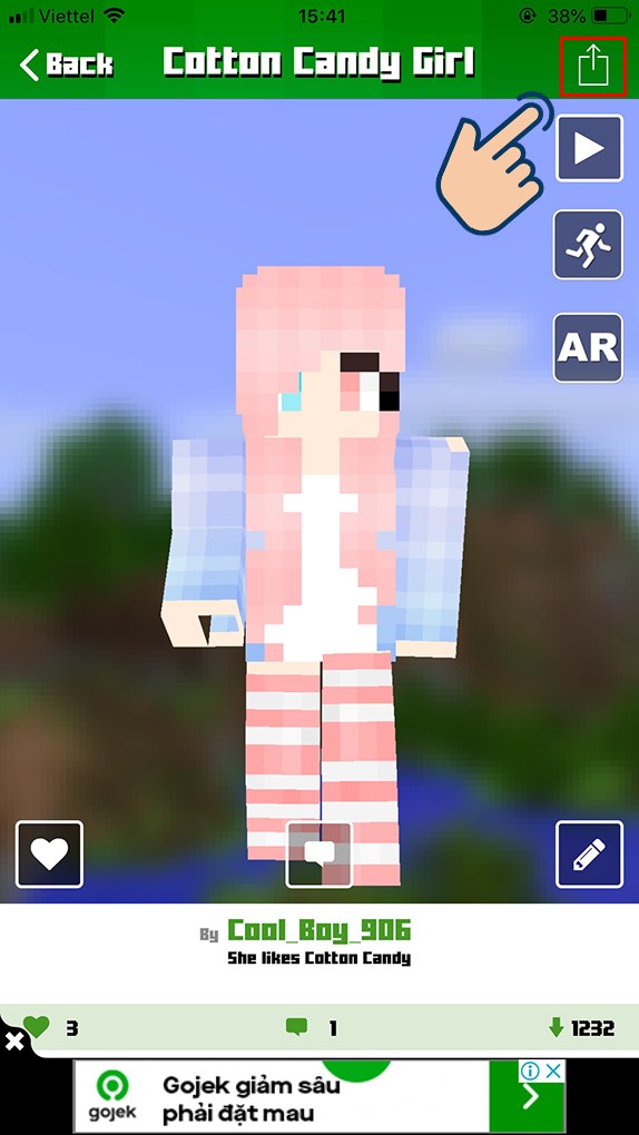 cach-thay-doi-skin-minecraft-pe-tren-dien-thoai-don-gian7-574x1020-1 Sau đó chọn vào icon mũi tên.