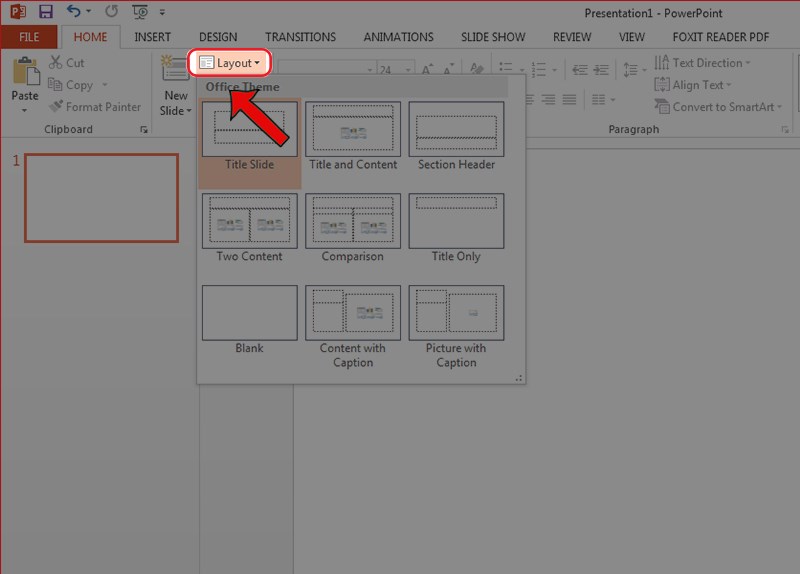 Cách thêm layout trong Powerpoint Cách thêm layout trong Powerpoint