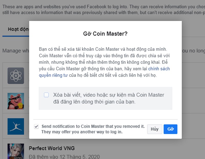 cach-thoat-dang-xuat-coin-master-don-gian-nhanh-chong-11-800x621-1 Bước 4: Xác nhận gỡ game để đăng xuất.