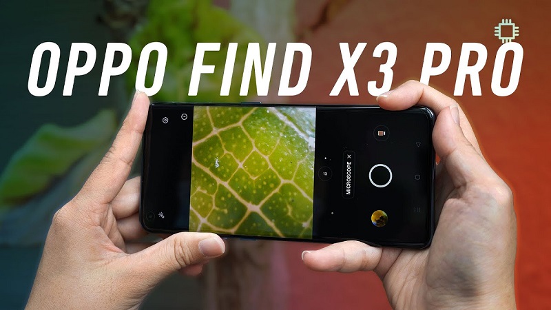 Microlens trên OPPO Find X3 Pro cho phép phóng đại để soi chi tiết vật thể