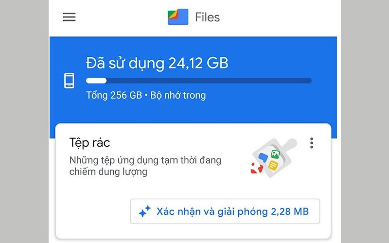 Giải phóng bộ nhớ trên điện thoại