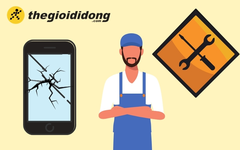 Mang điện thoại đến  sửa chữa