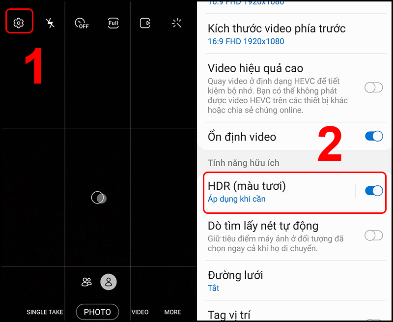Cách bật HDR trên Android