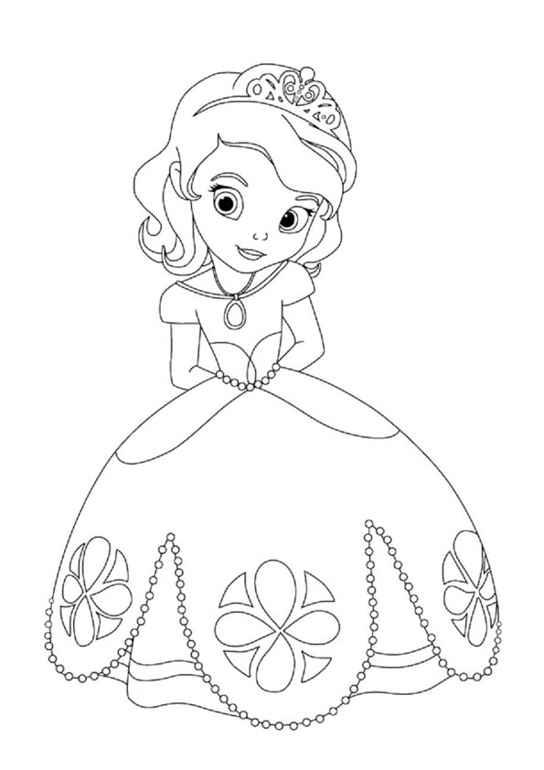 Tranh tô màu công chúa Chibi - 10 Tranh tô màu công chúa Chibi - 10