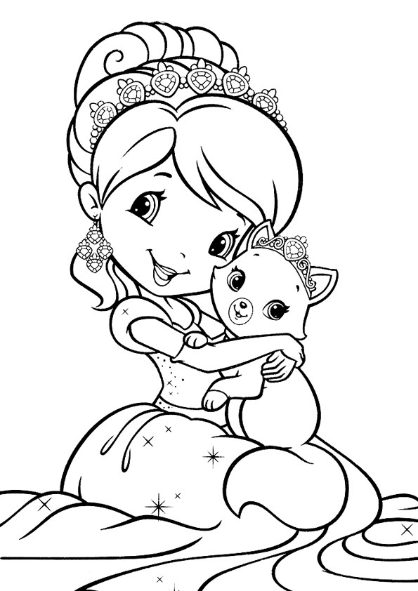 Tranh tô màu công chúa Chibi - 7 Tranh tô màu công chúa Chibi - 7