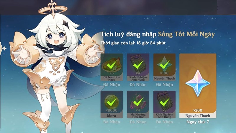 Quà mỗi ngày từ sự kiện Quà mỗi ngày từ sự kiện