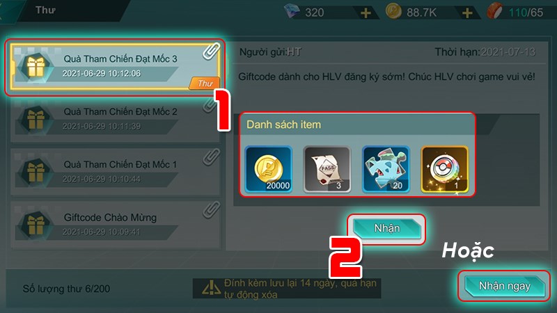 Nhận quà Nhận quà