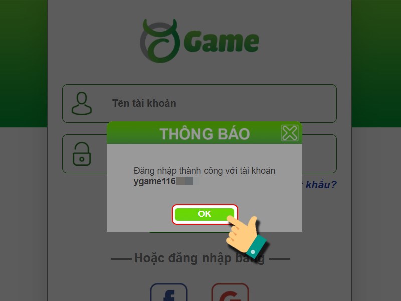 Nhấn OK Nhấn OK