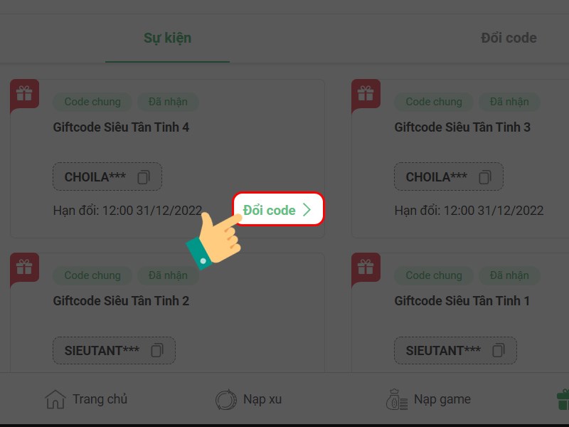 Đổi code Đổi code