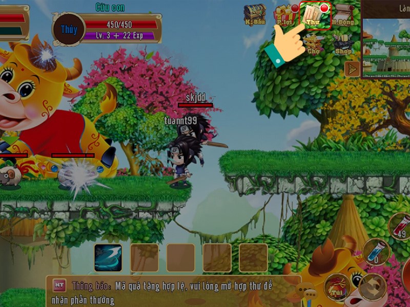 Nhận vào thư Nhận vào thư