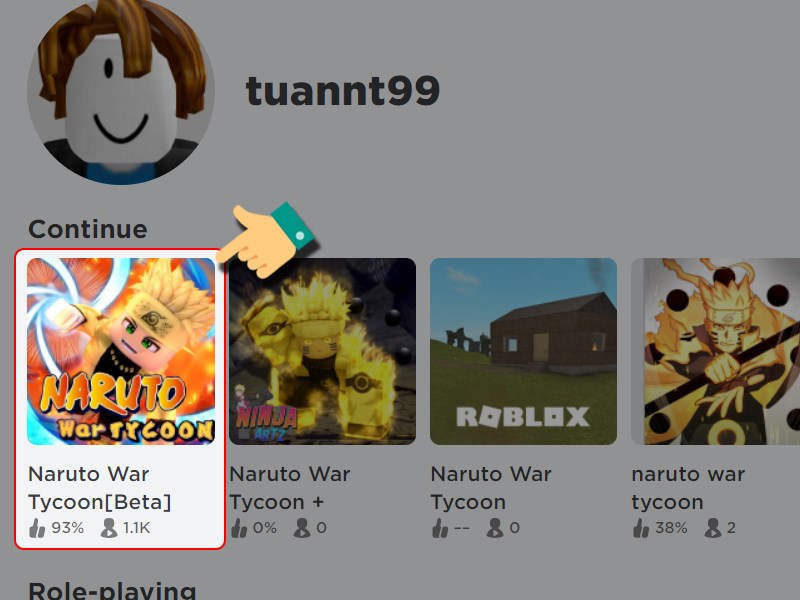 Mở game Naruto War Tycoon Mở game Naruto War Tycoon