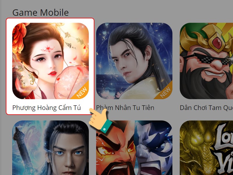 Chọn game Phượng Hoàng Cẩm Tú Chọn game Phượng Hoàng Cẩm Tú