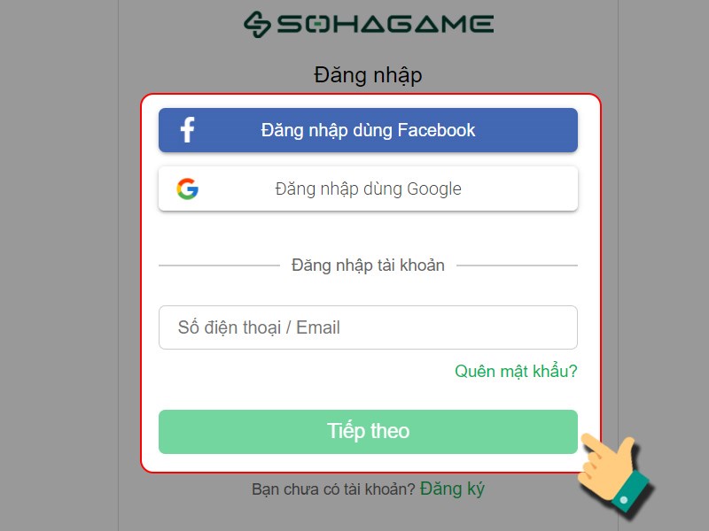 Đăng nhập tài khoản game Đăng nhập tài khoản game