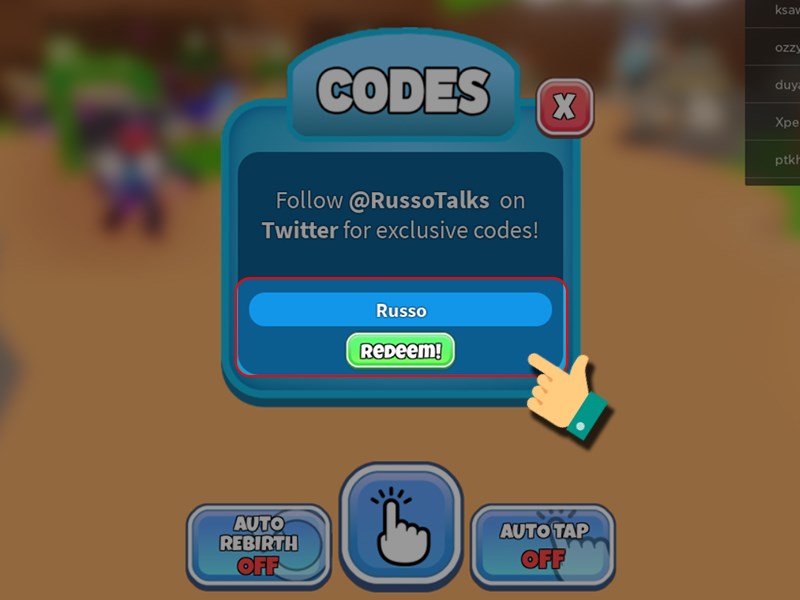 Nhập code bạn có Nhập code bạn có