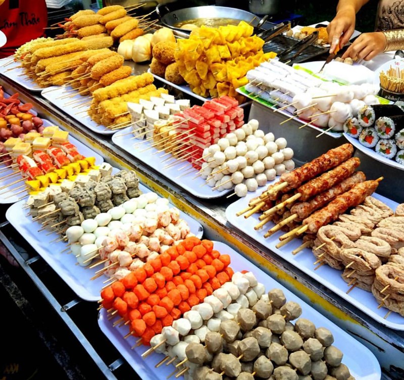 Các món ăn vặt gần công viên Nghĩa Đô Các món ăn vặt gần công viên Nghĩa Đô