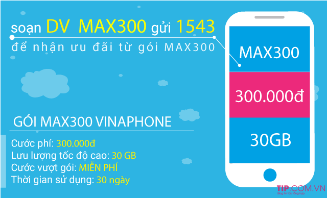 Thông tin chi tiết về gói cước MAX300 Vinaphone