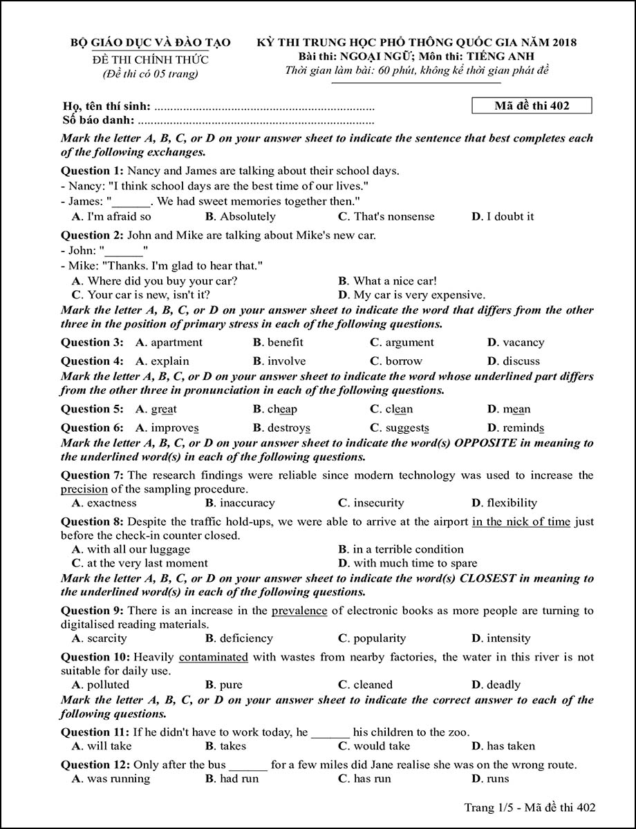 dap-an-de-thi-mon-tieng-anh-thpt-quoc-gia-nam-2018-chi-6-920x1200-1 Mã đề 402 - Trang 1