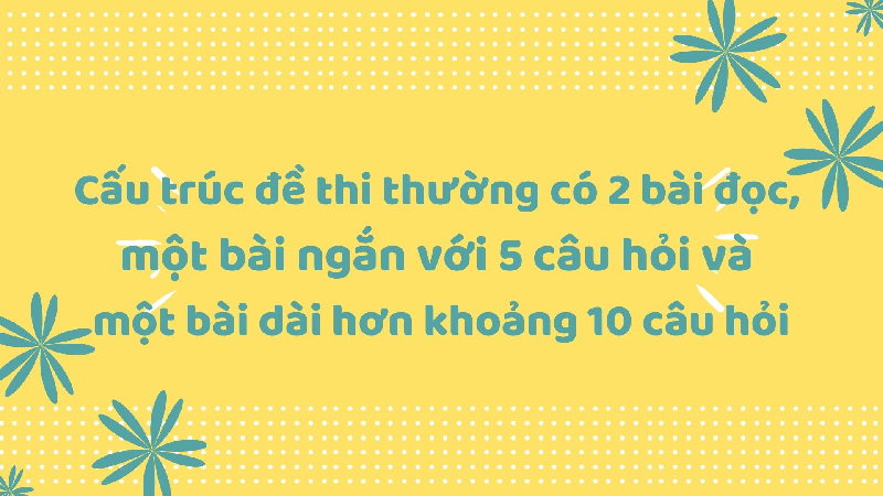 Thí sinh cần nắm vững kiến thức ngữ pháp và từ vựng để làm bài thật tốt