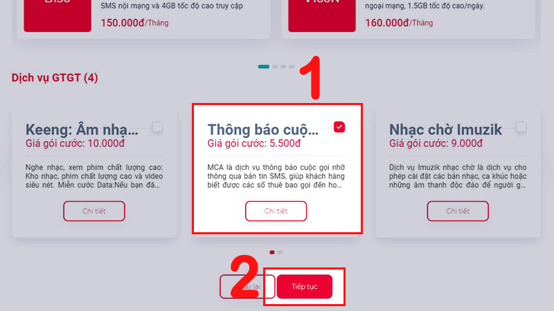 Lựa chọn dịch vụ GTGT