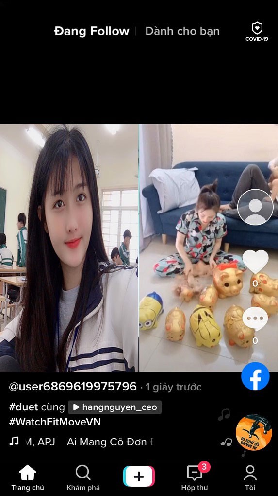 df436885241bda45830a-573x1020-1 Sau khi đăng xong hãy ra xem video Duet của bạn đã được đăng tải trên Tik Tok