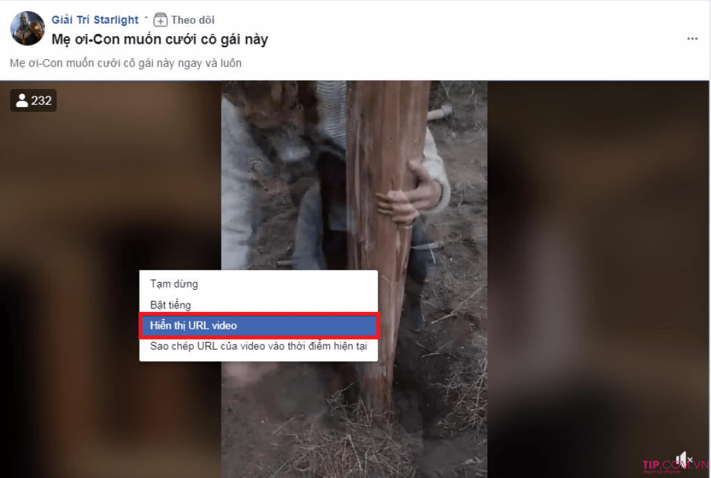 Tải video Facebook bằng Savefrom.net