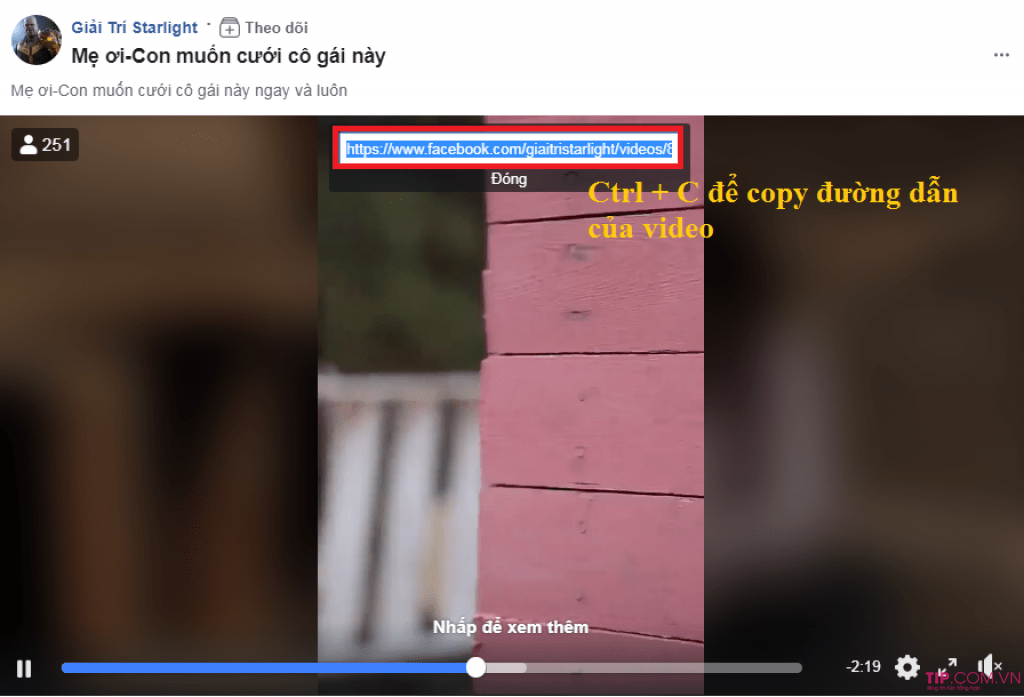 Tải video Facebook bằng Savefrom.net