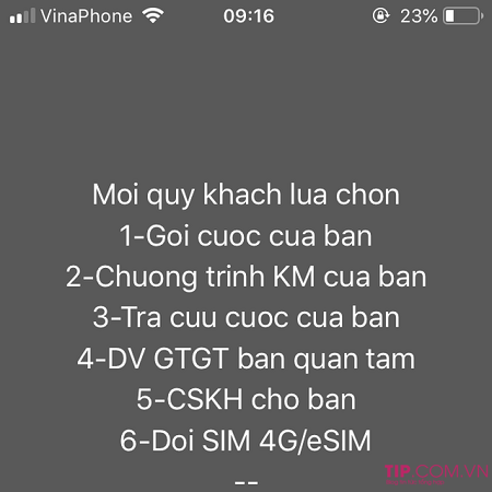 Cách chuyển đổi sim thường sang eSIm Vinaphone