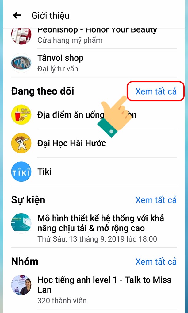 fb3-613x1020-1 Bước 3: Tại mục Đang theo dõi, nhấn Xem tất cả